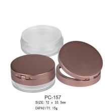 Round Plastic Loose Powder Case PC-157